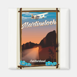 Reiseplakat Martinsloch Schweiz Magnet