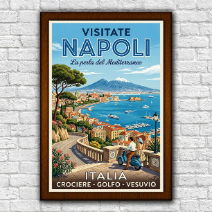 Reiseplakat Neapel, Italien 1960er Jahre Poster
