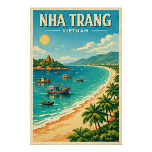 Reiseplakat Nha Trang-Stadt, Vietnam Poster