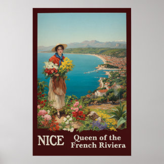Reiseplakat Nizza, Frankreich Poster