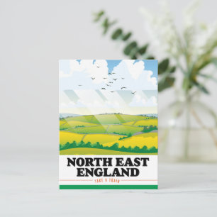 Reiseplakat Nordostengland. Postkarte