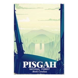 Reiseplakat North Carolina Pisgah Nationalpark Fotodruck