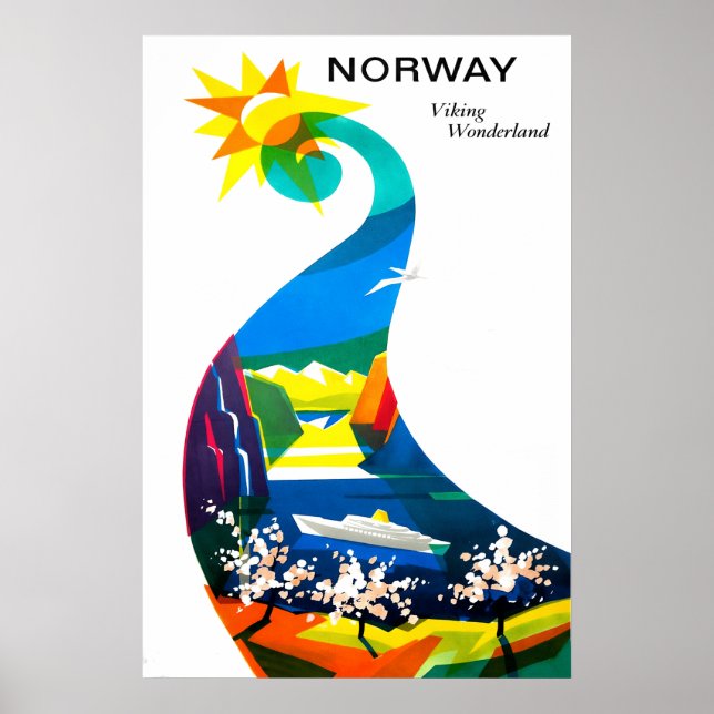 Reiseplakat Norwegen Poster (Vorne)
