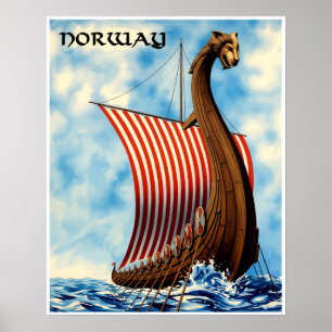 Reiseplakat Norwegen Poster