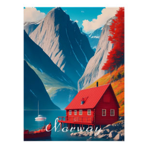 Reiseplakat Norwegen Poster