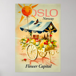 Reiseplakat Oslo, Norwegen Poster