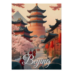 Reiseplakat Peking China Poster