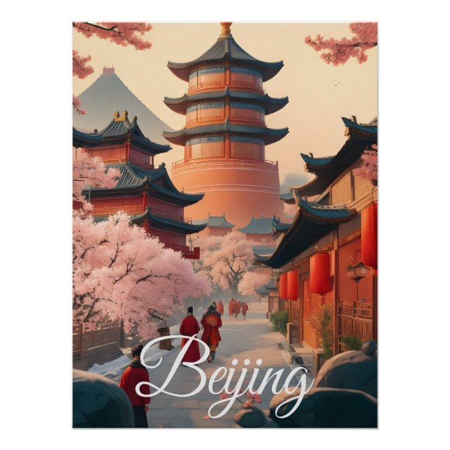 Reiseplakat Peking China Poster (Vorderseite)