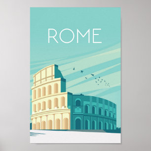 Reiseplakat Rom, Rom-Print, Rom-Reiseausdruck, Poster
