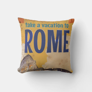 Reiseplakat Rom Vintage Kissen