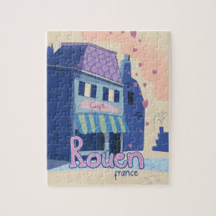 Reiseplakat Rouen Frankreich.