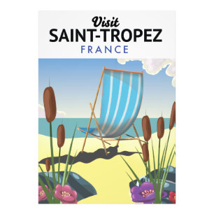 Reiseplakat Saint-Tropez Frankreich Fotodruck
