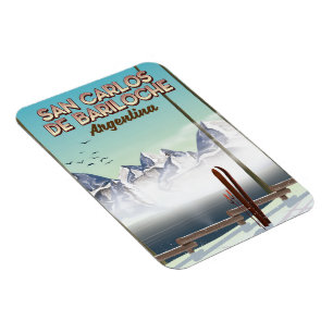Reiseplakat San Carlos de Bariloche Ski Magnet