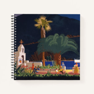 Reiseplakat - Santa Catalina Island, Kalifornien Notizbuch