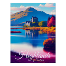 Reiseplakat Schottische Highlands