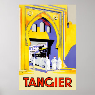 Reiseplakat Tangers, Marokko Poster