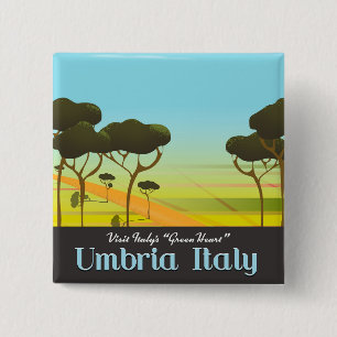 Reiseplakat Umbrien Button