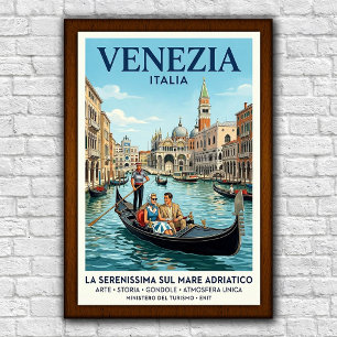 Reiseplakat Venedig, Italien, 1960er Jahre Poster