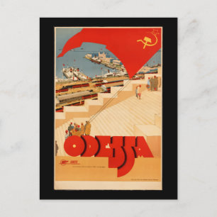Reiseplakat Vintage Odessa Ukraine Postkarte