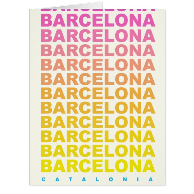 Reiseplakat von Barcelona (Vorderseite)