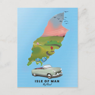 Reiseplakat von Isle of Man Postkarte