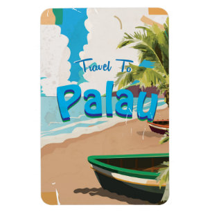 Reiseplakat von Palau Magnet