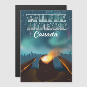 Reiseplakat von White Horse Canada Magnetkarte