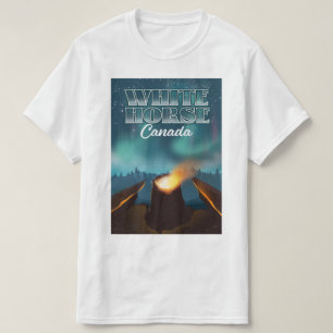 Reiseplakat von White Horse Canada T-Shirt