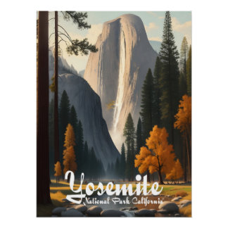 Reiseplakat Yosemite-Nationalpark Kalifornien Poster