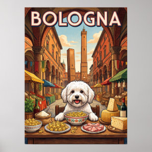 Reiseplakate im Vintage-Stil Bologna Italien Hun Poster