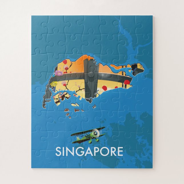 Reiseplan Singapurs (Vertikal)