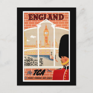 Reiseplaner für England Postkarte