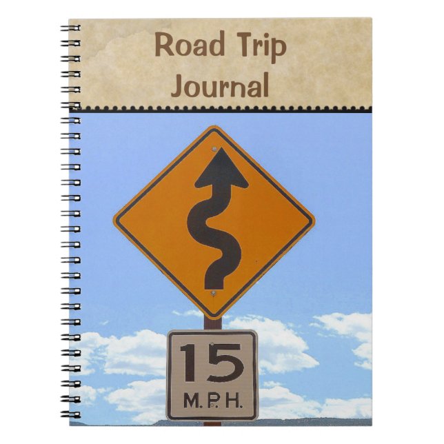 Reiseplaner / Road Trip Notebook Notizblock (Vorderseite)