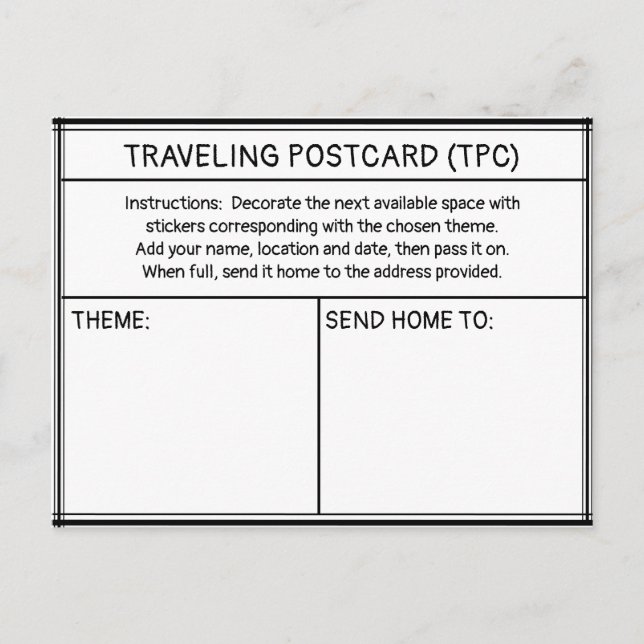 REISEPOSTKARTE (TPC) POSTKARTE (Vorderseite)