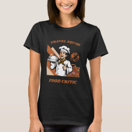 Reisequad Food Critic Feinschmecker Travel T-Shirt