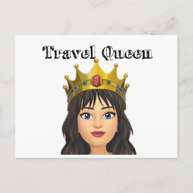 Reisequeen Postkarte (Vorderseite)