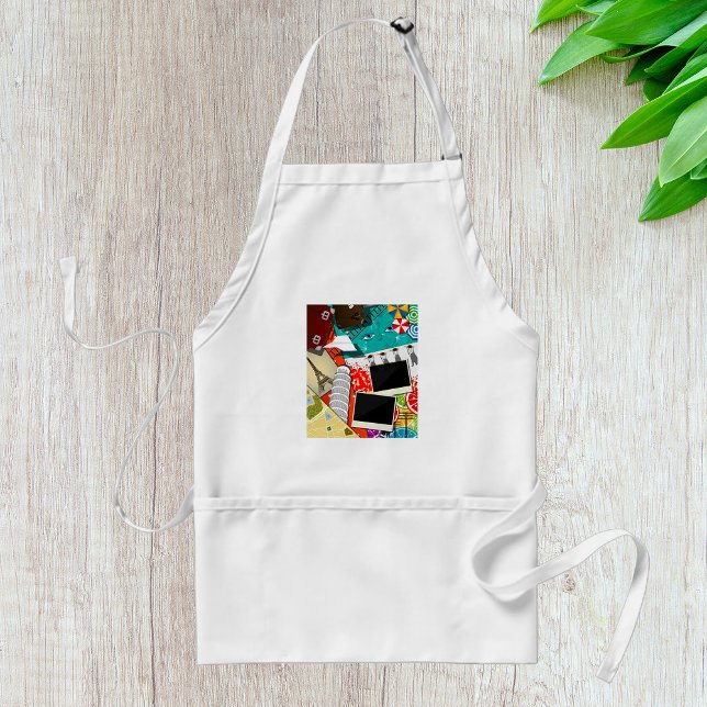 Reiserollage mit Ikonischen Sehenswürdigkeiten Url Schürze (Von Creator hochgeladen)