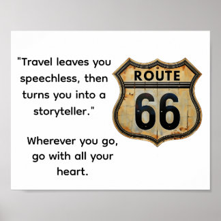 Reiseroute 66 poster