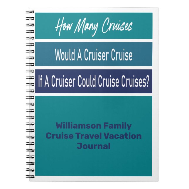 Reiseroute Adventure Family Personal Journal Notizblock (Vorderseite)