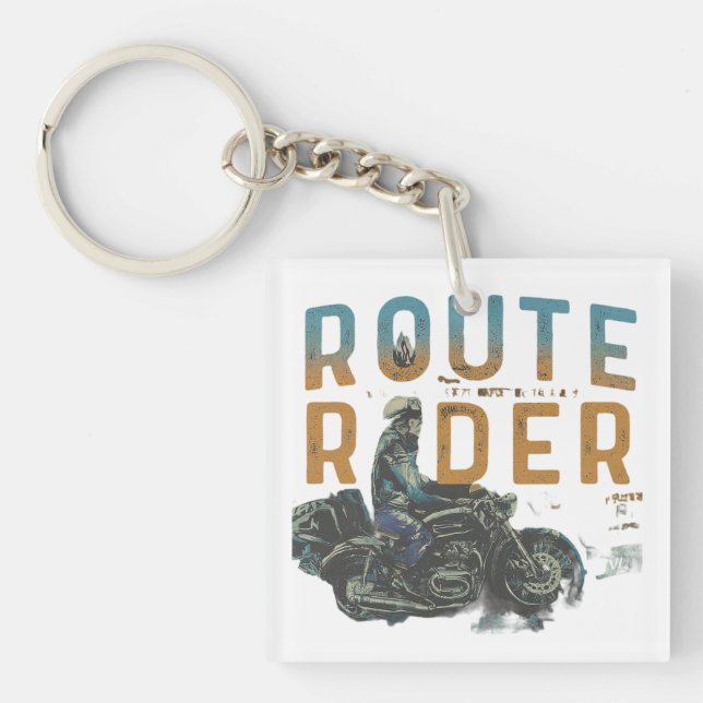 Reiseroute Schlüsselanhänger (Vorderseite)