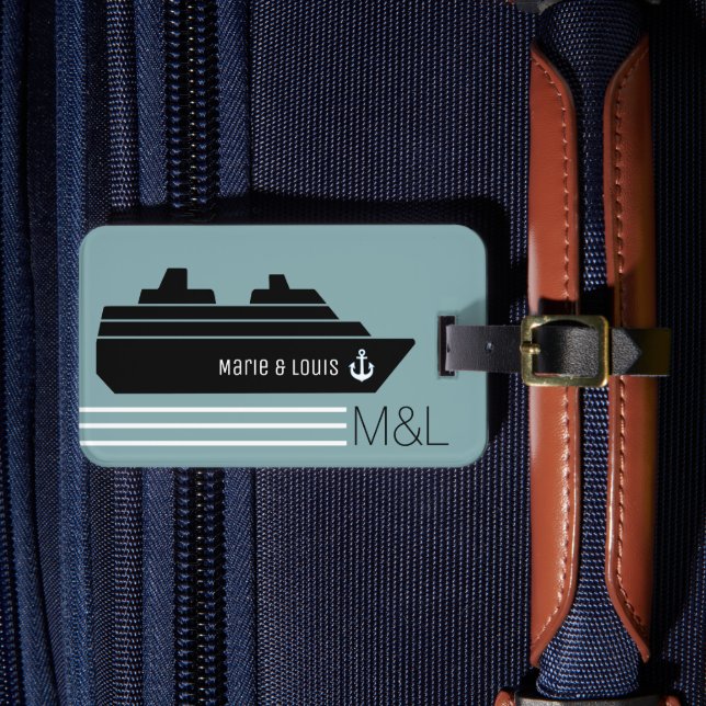 Reiseschifffahrt Personalisiert Gepäckanhänger (Vorderseite Insitu 4)