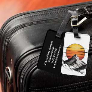 Reiseservice Abenteuer Berglandschaft Cloud Landsc Gepäckanhänger