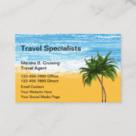 Reisespezialist Tropical Theme Visitenkarte