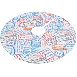 Reisesymbol Polyester Weihnachtsbaumdecke