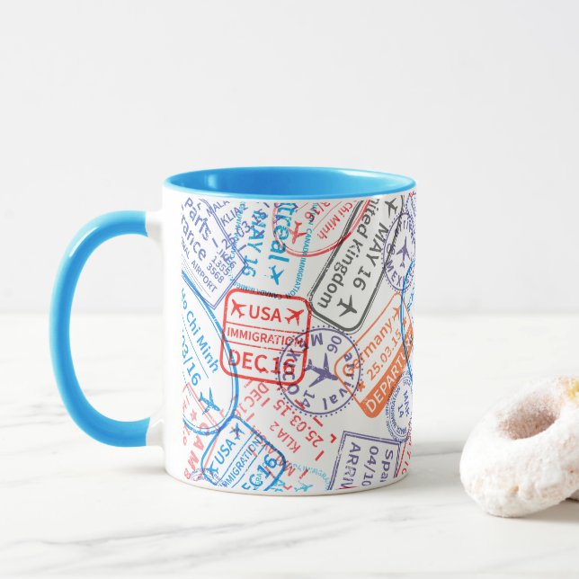 Reisesymbol Tasse (Mit Donut)