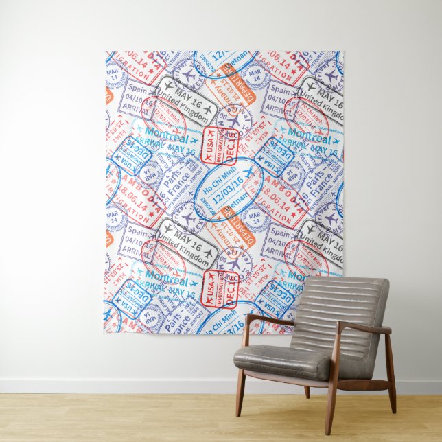 Reisesymbol Wandteppich (Beispiel)