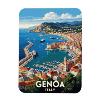 Reiseszene Hafen von Genua Italien ⚓ Magnet