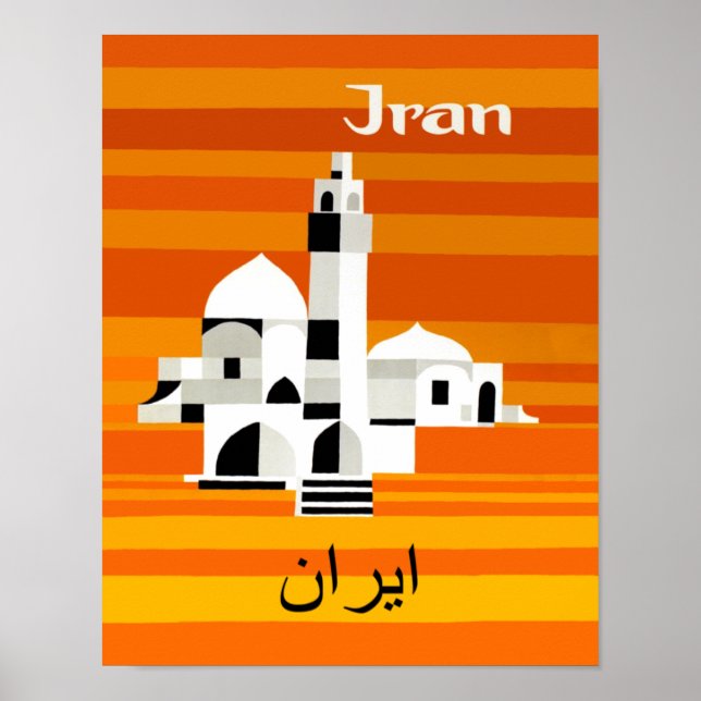 Reisetafel für Iran Poster (Vorne)