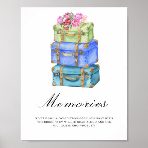 Reisetasche Junggesellinnenabschied - Erinnerungen Poster