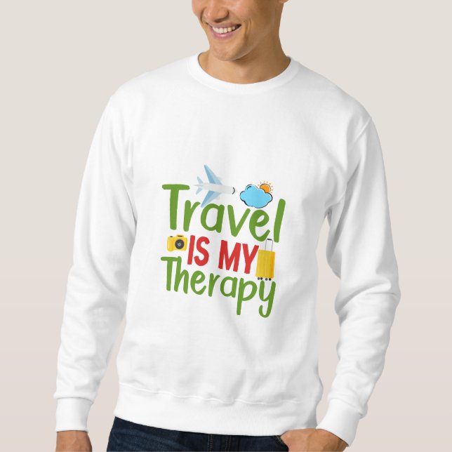 Reisetherapie und Inspiration, Lebensabenteuer Sweatshirt (Vorderseite)